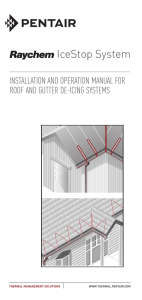 Raychem IceStop Installation and Operation Manual for Roof and