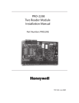 PRO-2200 Two Reader Module Installation Manual