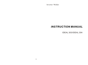 SIP 05167 Ideal 304 Welder Manual