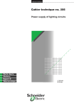 Power supply of lighting circuits