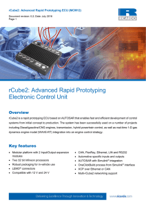 MORFEUS: RAPID PROTOTYPING ELECTRONIC CONTROL UNIT