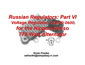 Russian Regulators: Part VI for the Nippon-Denso 770