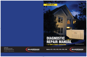 diagnostic repair manual - Generator