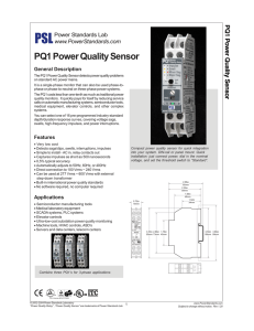 PQ1 Power Quality Relay Full Data Sheet 1.20