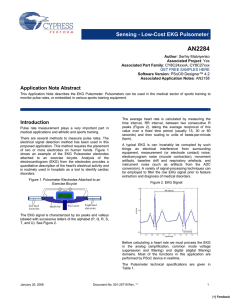 Sensing - Low-Cost EKG Pulsometer - AN2284