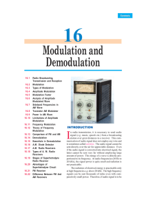 Modulation and Demodulation