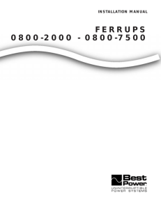 FERRUPS 0800-2000 - 0800-7500