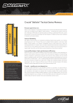 Crucial® Ballistix® Tactical Series Memory Product Flyer