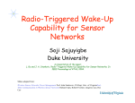 Radio-Triggered Wake-Up Capability for Sensor
