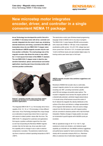 New microstep motor integrates encoder, driver, and controller in a