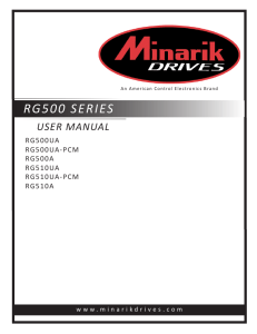 rg500 series - Minarik Drives