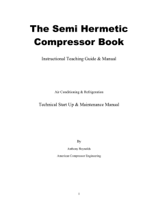 The Semi Hermetic Compressor Book