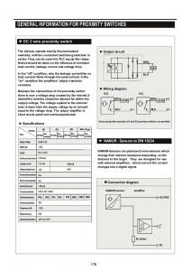 GENERAL INFORMATION FOR PROXIMITY SWITCHES