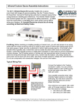 Infrared Custom Sauna Assembly Instructions