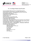 AC Line Regen Module Specification