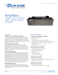 Dukane Data Sheet 85100-0127 -- Amplifiers