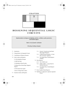 Chapter 7: Sequential Logic Circuits