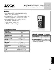 Adjustable Electronic Timer