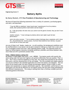 Battery Myths - Global Technology Systems