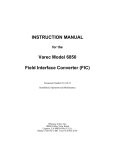 INSTRUCTION MANUAL Varec Model 6850 Field Interface Converter