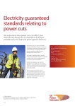 Electricity guaranteed standards relating to power cuts