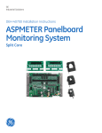 DEH-40700 ASPMETER Panelboard Monitoring System Installation
