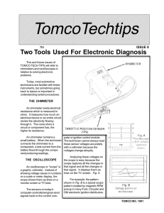 Ohmmeters, Oscilloscopes