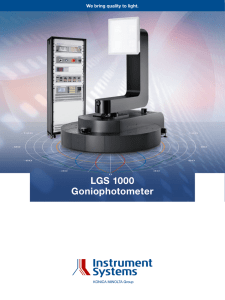 LGS 1000 Goniophotometer