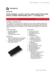 taa4100 four channel class-t digital audio amplifier