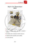 Boyle`s Law Demonstrator H050