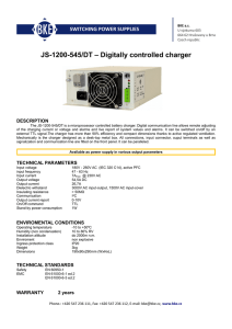 JS-1200-545/DT – Digitally controlled charger