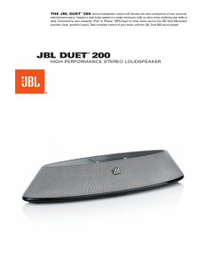 JBL DUET™ 200 - HarmanAudio.com