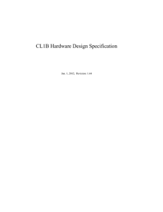 CL1B Hardware Design Specification - OLPC