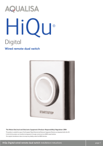 HiQu Digital wired remote