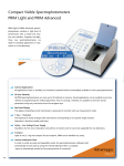 Compact Visible Spectrophotometers PRIM Light and