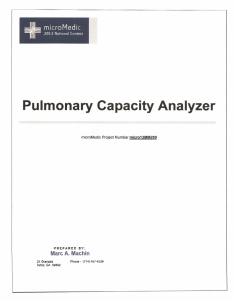 Pulmonary Capacity Analyzer - Learn