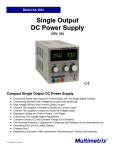 Single Output DC Power Supply