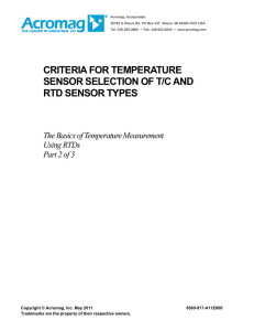 Temperature Measurement Using RTDs