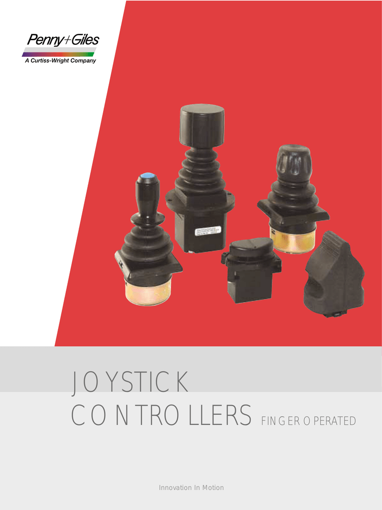 JOYSTICK CONTROLLER SINGLE AX Part # PENNY /& GILES JC030-R-STD-BLK