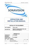 operation and installation manual