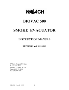 biovac 500 smoke evacuator