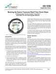 Backing Up Epson Toyocom Real-Time Clock Chips