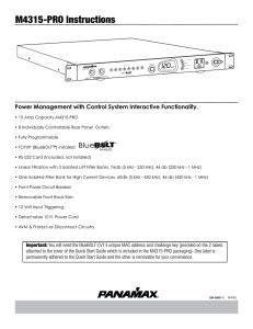 M4315-PRO Instructions