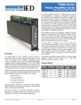 T6400 Series Power Amplifier Cards