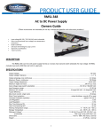 RMSL-‐348 AC to DC Power Supply Owners Guide