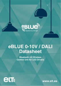 eBLUE 0-10V / DALI Datasheet