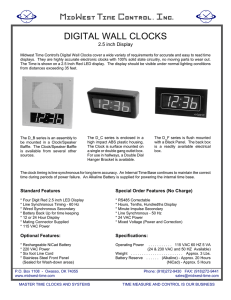 DIGITAL WALL CLOCKS - Midwest