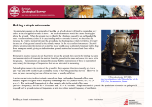 Building a simple seismometer