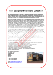 SCHLUMBERGER 1260A Datasheet - Rent or Buy Quality Used