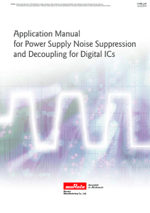 Application Manual for Power Supply Noise Suppression